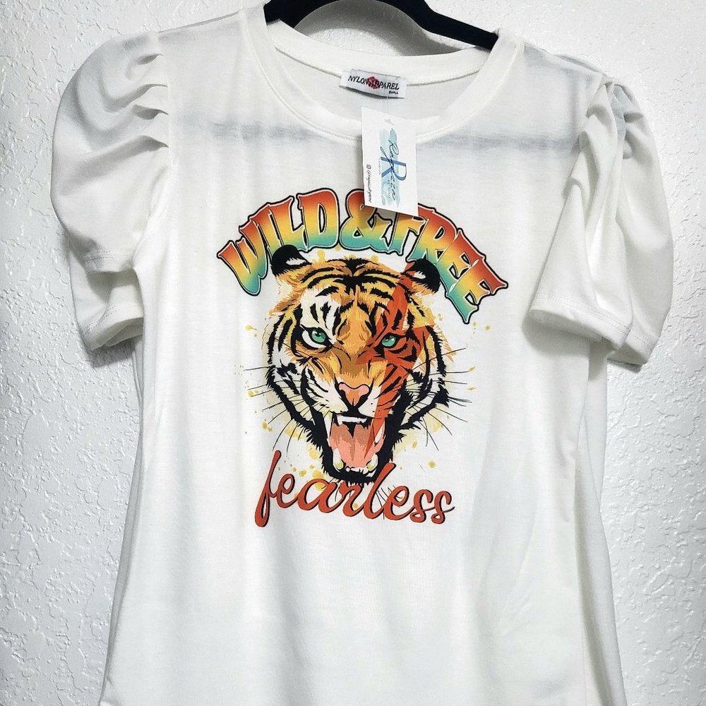 T Shirt White Wild & Free